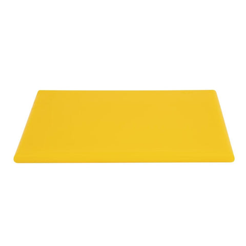 Hygiplas Extra Thick High Density Chopping Board Yellow - 450x300x20mm J039