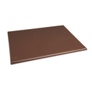 Hygiplas Extra Thick High Density Chopping Board Brown - 600x450x25mm J041