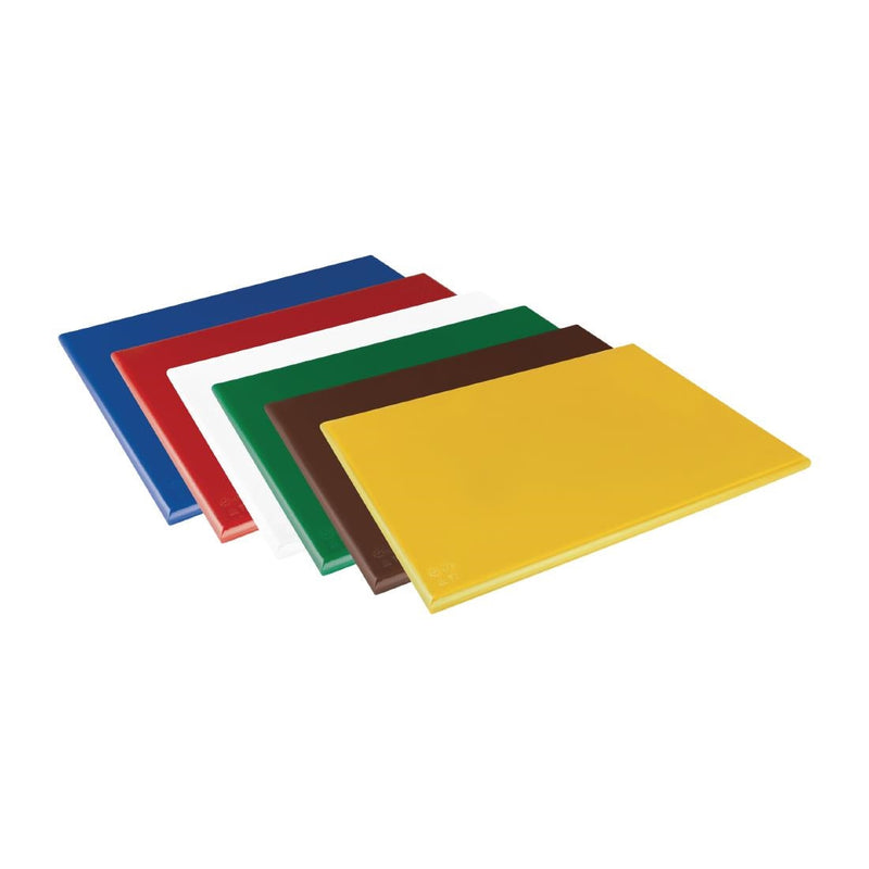 Hygiplas Extra Thick High Density Chopping Board Brown - 600x450x25mm J041