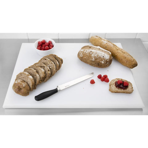 Hygiplas Extra Thick High Density Chopping Board White - 600x450x25mm J044