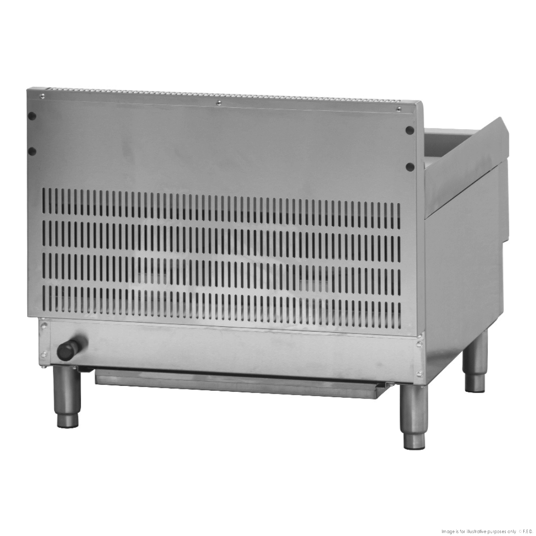 GasMAX Benchtop 2 Burner Griddle 600MM JUS-TRG60E