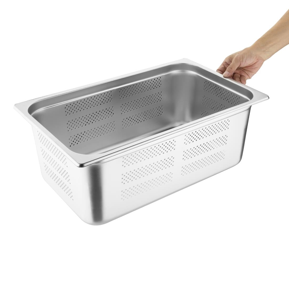 Vogue Perforated St/St - GN 1/1 200mm K843-A