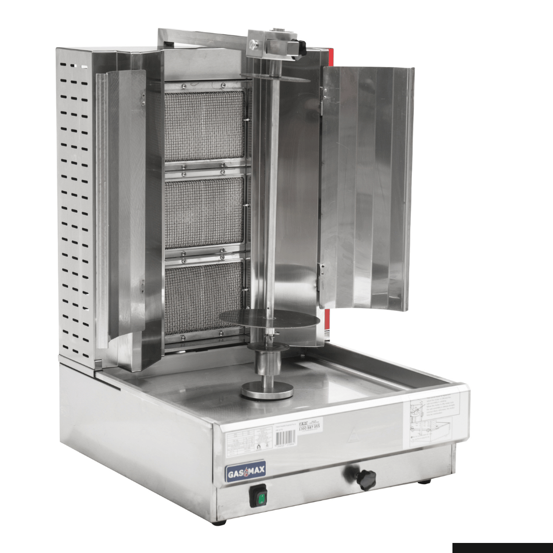 GasMax Semi-automatic 3 Burner LPG Kebab Machine - KB-3LPG