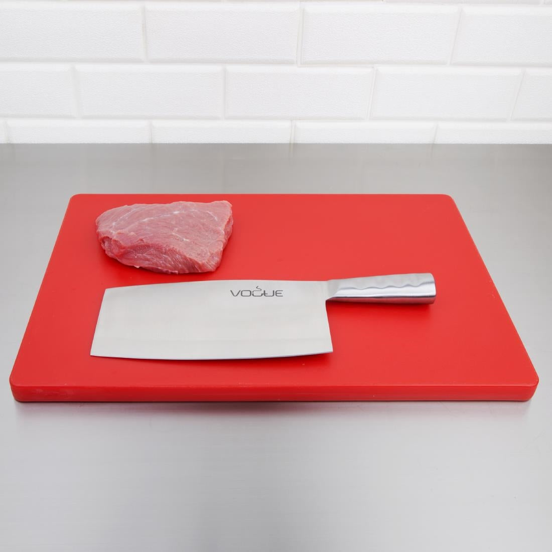 Vogue Stainless Steel Cleaver 20.5cm L259