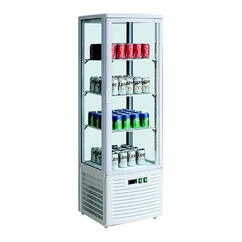LSC235 Four-sided Countertop Display Fridge Ivory-white