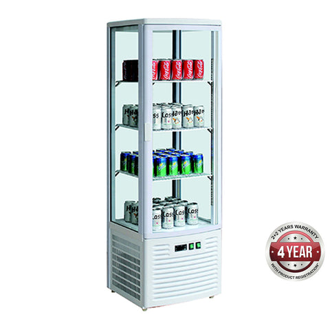 LSC235 LSC235 Four-sided Countertop Display Fridge Ivory-white