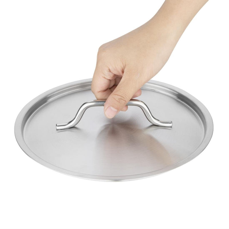 Vogue Stainless Steel Saucepan Lid 200mm M949