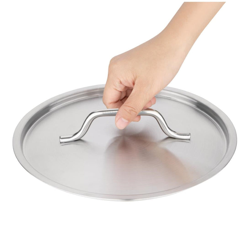 Vogue Stainless Steel Saucepan Lid 240mm M950