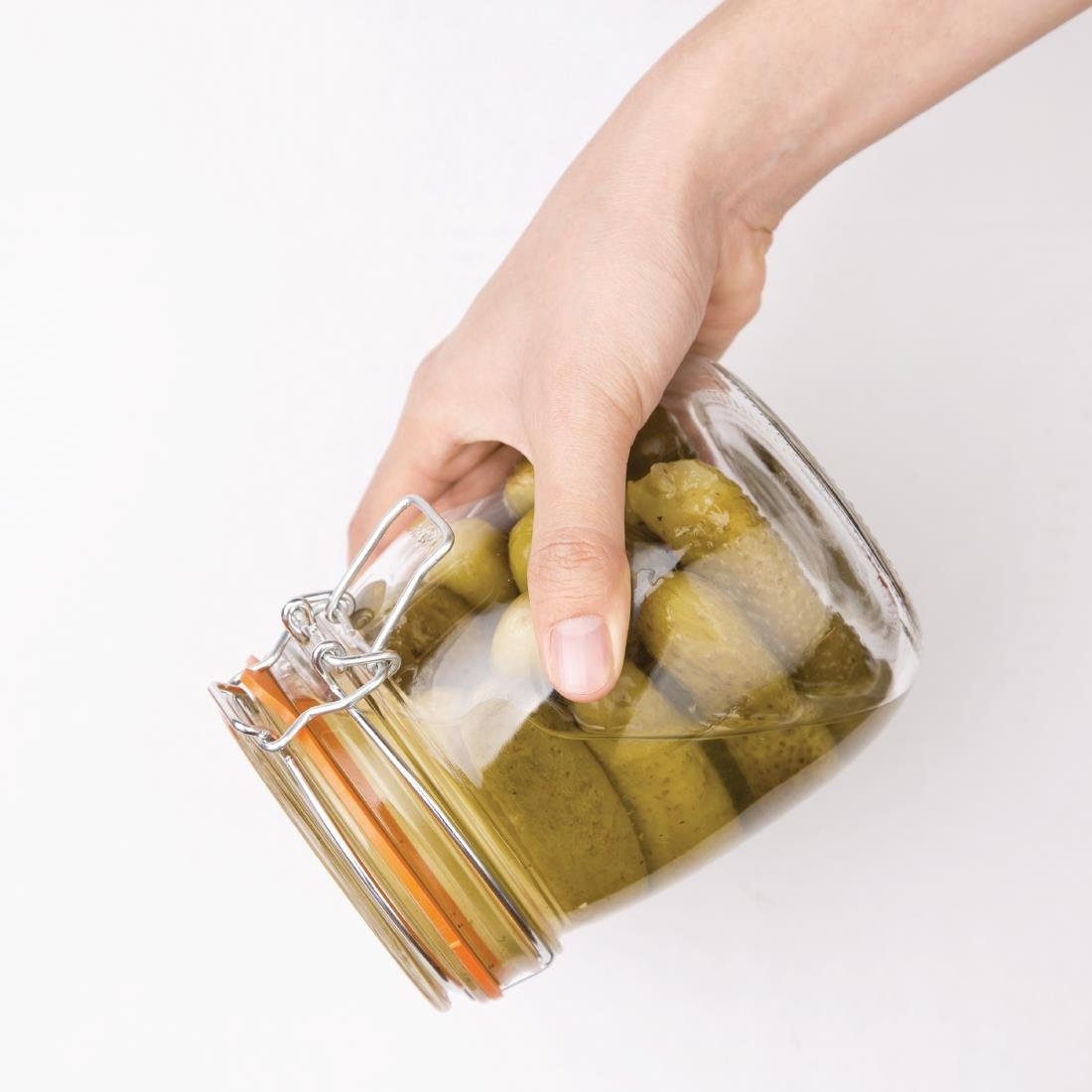 Vogue Clip Top Preserve Jars 750ml P491