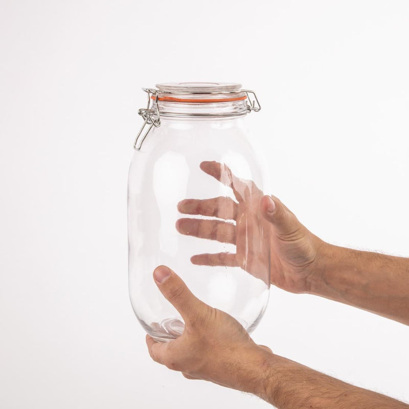 Vogue Clip Top Preserve Jars 3Ltr P495