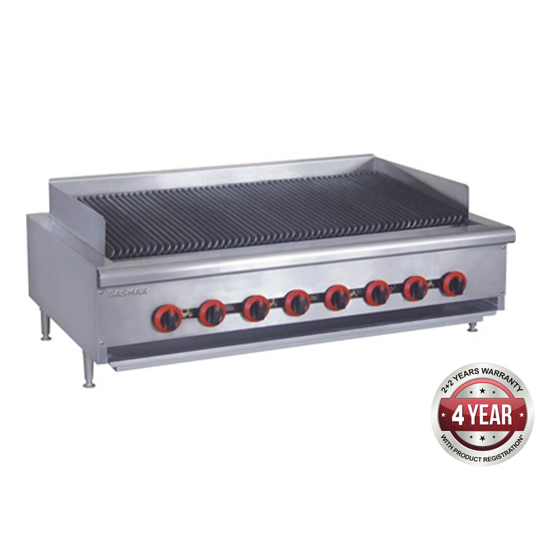 Gasmax Natural Gas 8 Burner Char Grill Top - QR-48ELPG