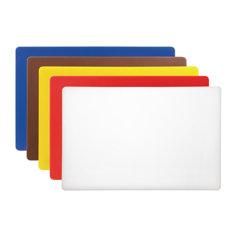 Hygiplas Extra Thick Low Density Pack of 6 Chopping Boards - 450x300x20mm S677