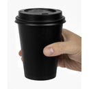 Special Offer Fiesta Recyclable Black Hot Cups and Lids 340ml (Pack of 1000) SA433