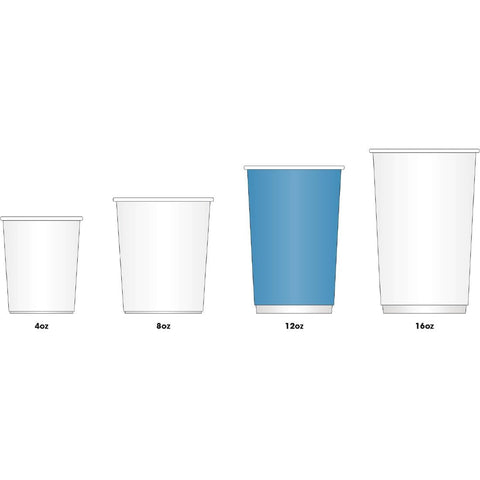 Special Offer Fiesta Recyclable Black 340ml Hot Cups and White Lids (Pack of 1000) SA436