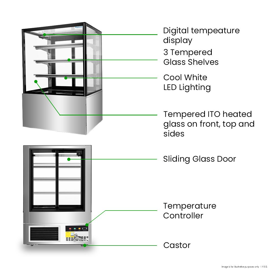BONVUE Cake Display - SF830V