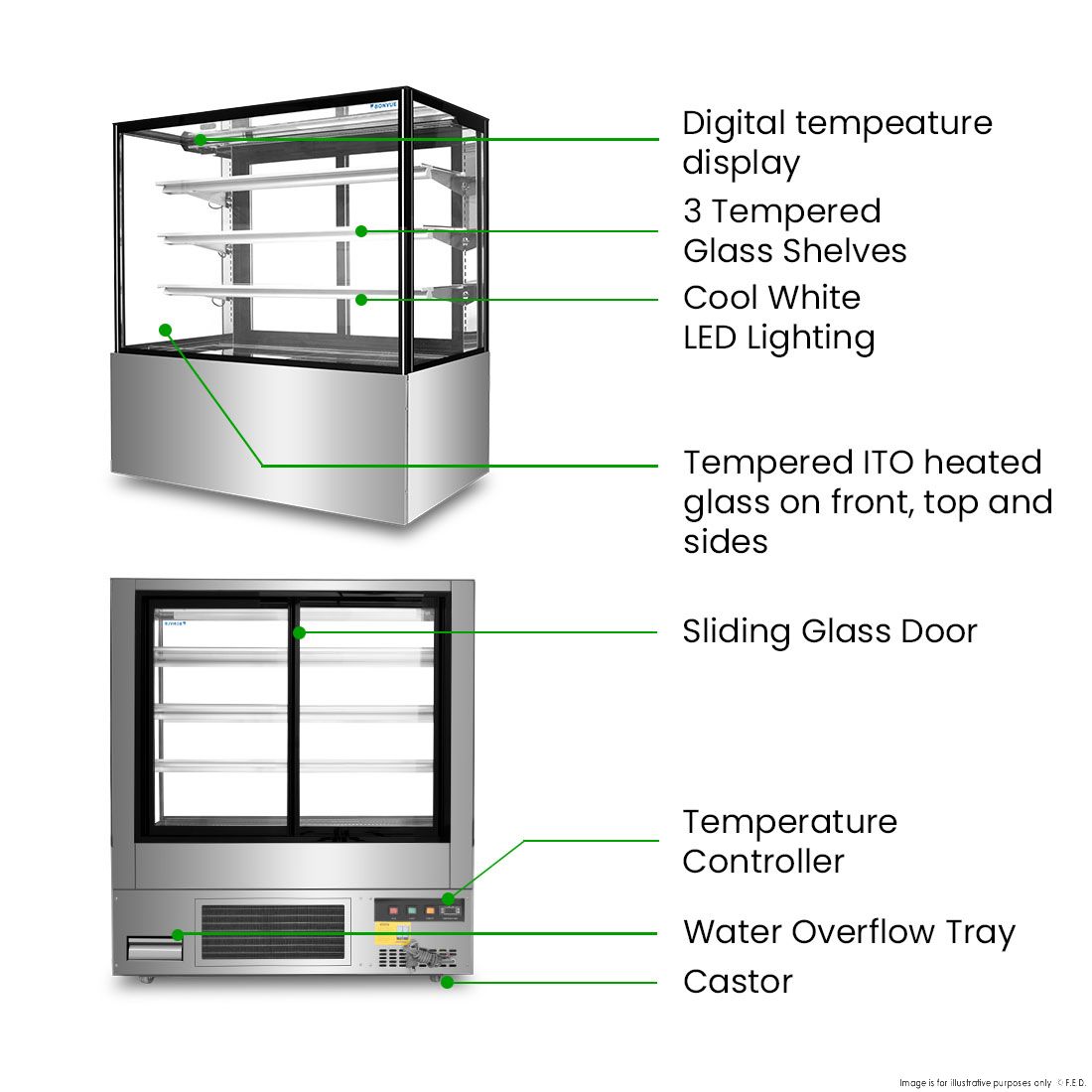 BONVUE Cake Display - SF840V