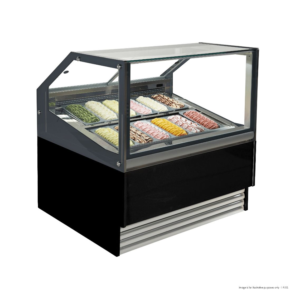Bonvue Gelato Ice Cream Display Showcase SGD-12B