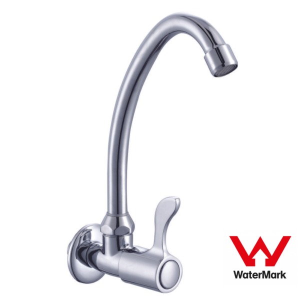 Sunmixer Wall Mounted Gooseneck Faucet with Front Handle T20139L