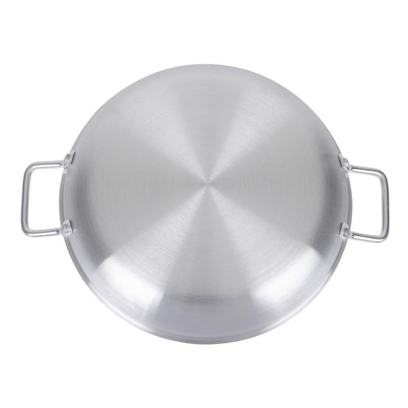 Vogue Aluminium Non-stick Teflon Platinum Plus Paella Pan 35cm HT990