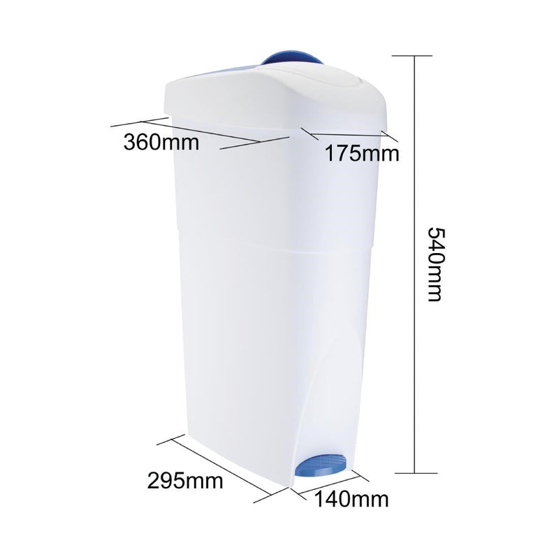 Jantex Sanitary Bin 18Ltr T640