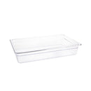 Vogue Clear Polycarbonate 1/1 Gastronorm Tray 100mm U225