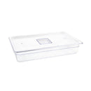 Vogue Clear Polycarbonate 1/1 Gastronorm Tray 100mm U225