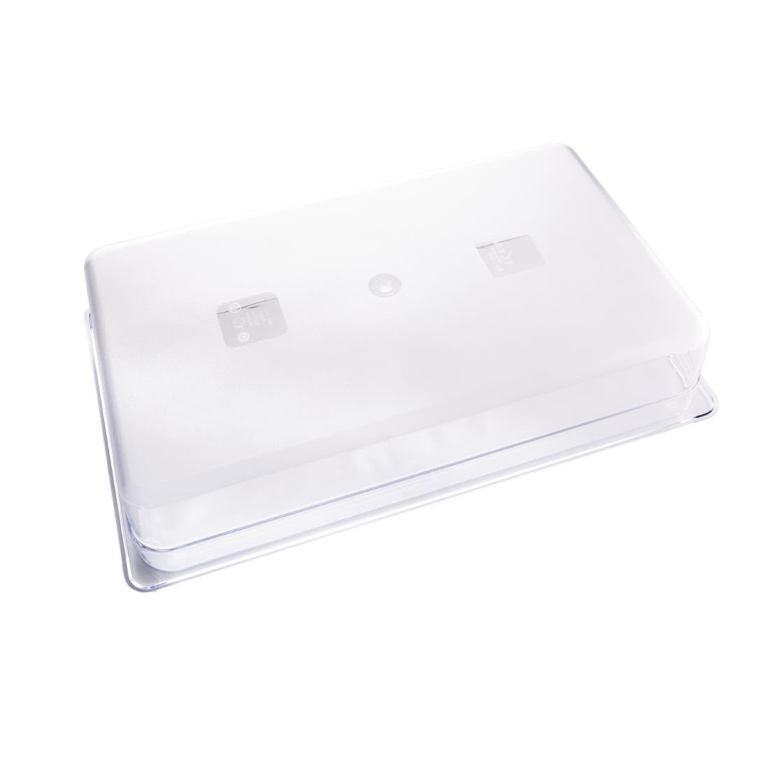 Vogue Clear Polycarbonate 1/1 Gastronorm Tray 100mm U225