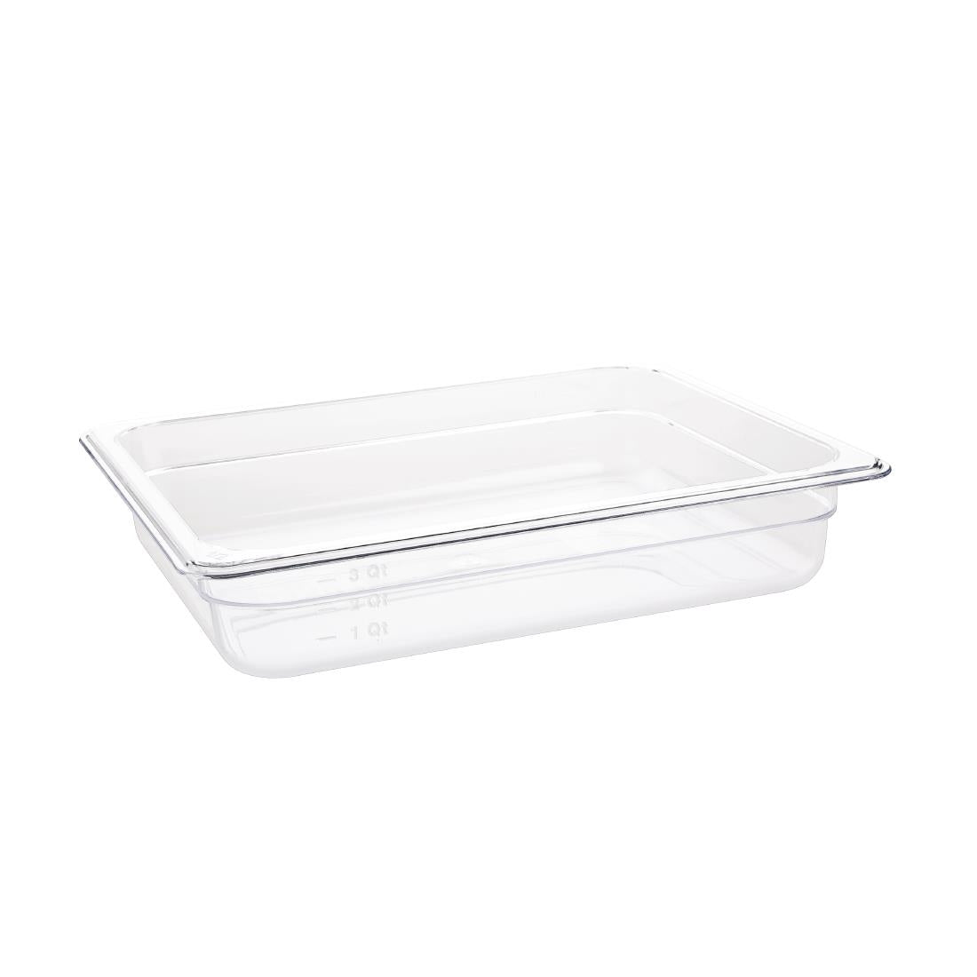 Vogue Clear Polycarbonate 1/2 Gastronorm Tray 65mm U228
