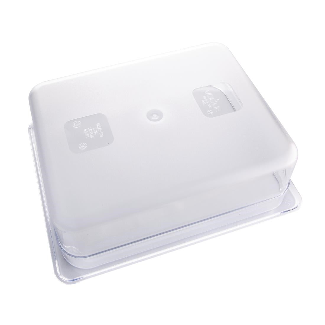 Vogue Clear Polycarbonate 1/2 Gastronorm Tray 100mm U229