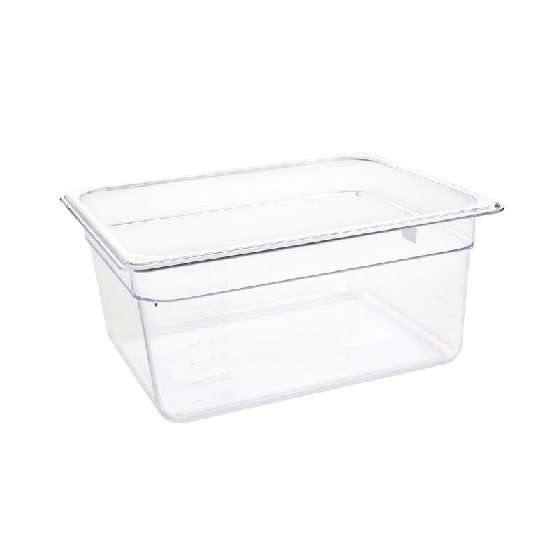 Vogue Clear Polycarbonate 1/2 Gastronorm Tray 150mm U230