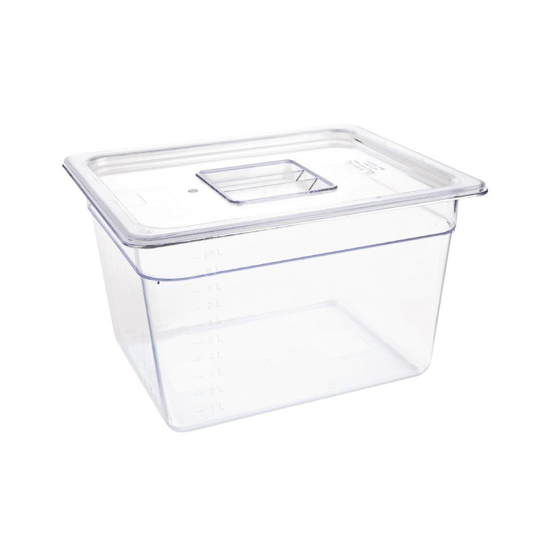 Vogue Clear Polycarbonate 1/2 Gastronorm Tray 200mm U231
