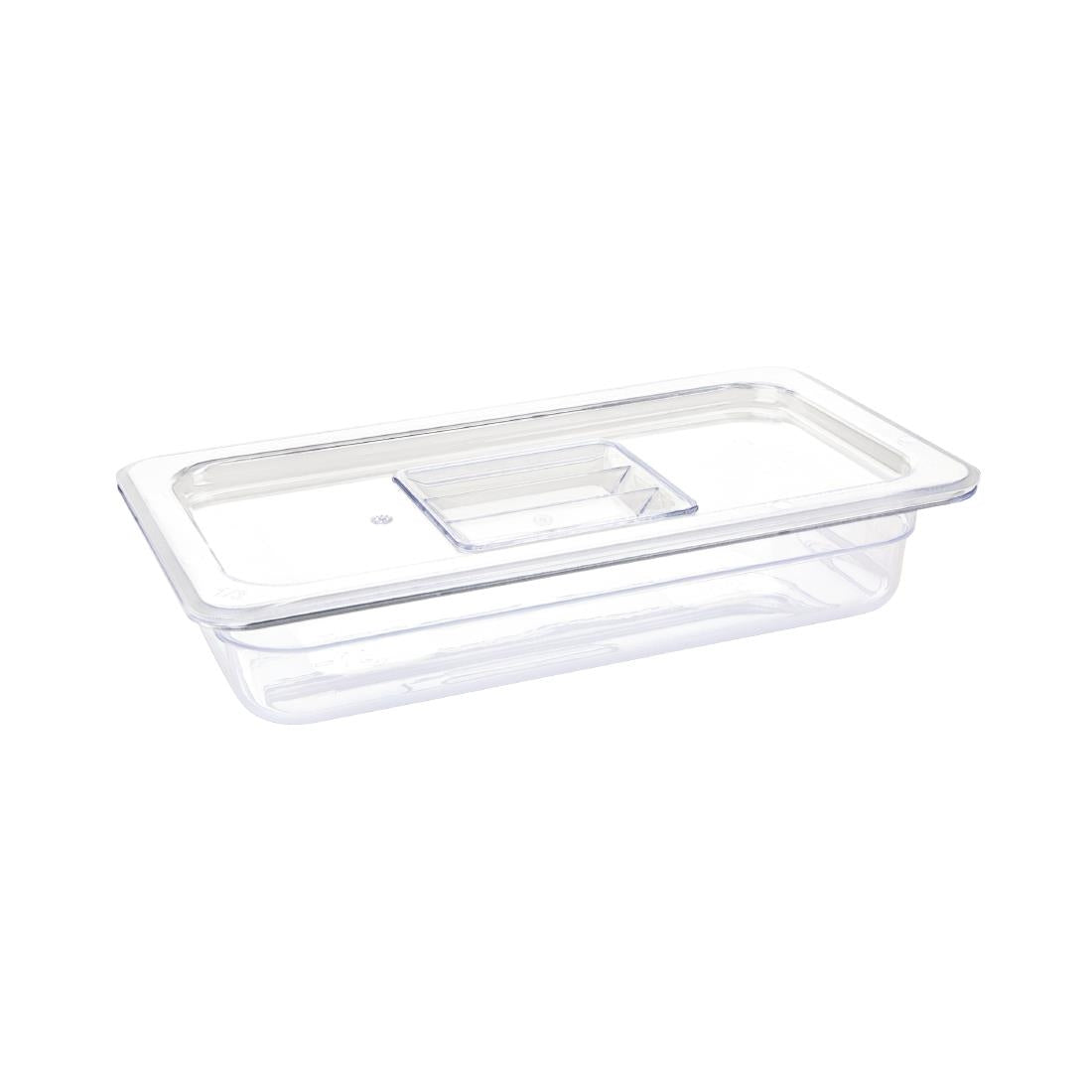 Vogue Clear Polycarbonate 1/3 Gastronorm Tray 65mm U232