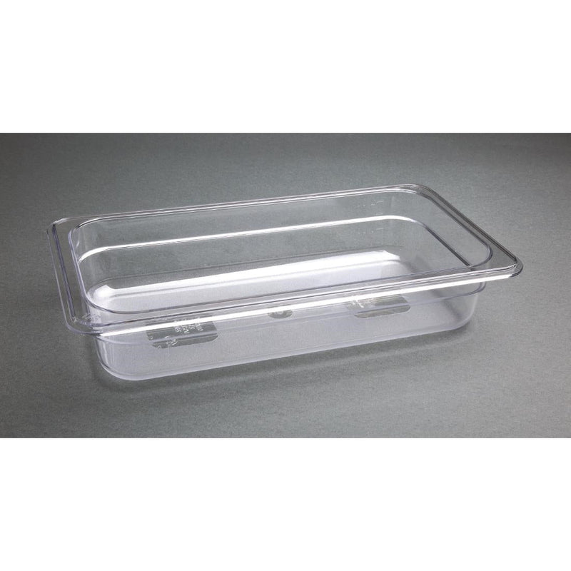 Vogue Clear Polycarbonate 1/3 Gastronorm Tray 65mm U232