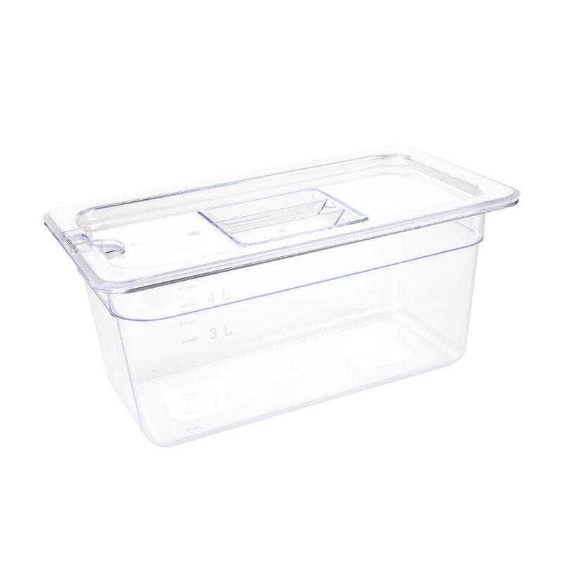 Vogue Clear Polycarbonate 1/3 Gastronorm Tray 150mm U234
