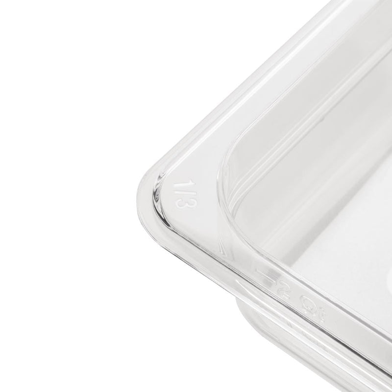 Vogue Clear Polycarbonate 1/3 Gastronorm Tray 150mm U234