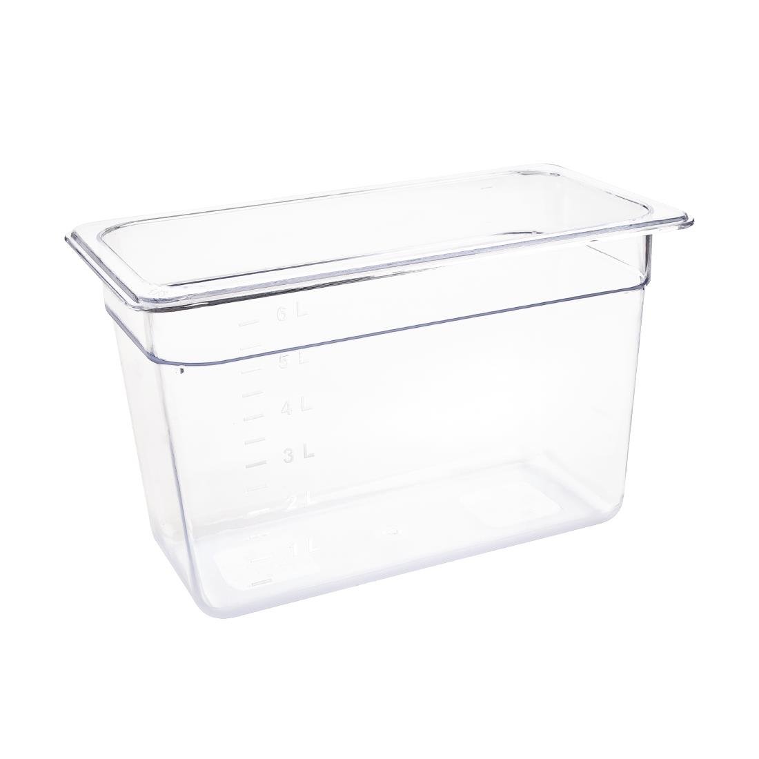Vogue Clear Polycarbonate 1/3 Gastronorm Tray 200mm U235