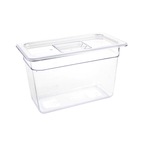 Vogue Clear Polycarbonate 1/3 Gastronorm Tray 200mm U235