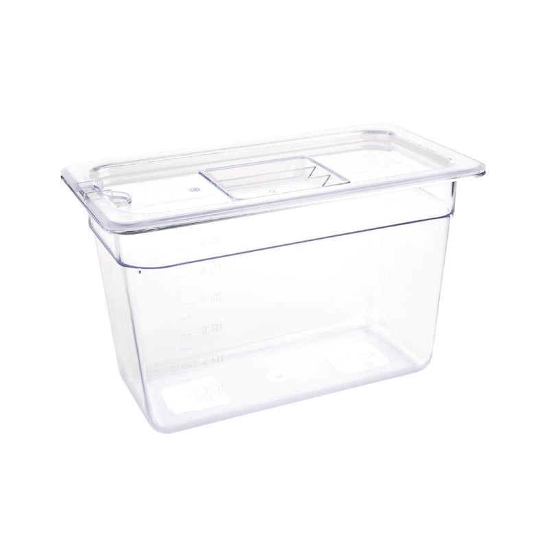 Vogue Clear Polycarbonate 1/3 Gastronorm Tray 200mm U235