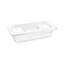 Vogue Clear Polycarbonate 1/4 Gastronorm Tray 65mm U236