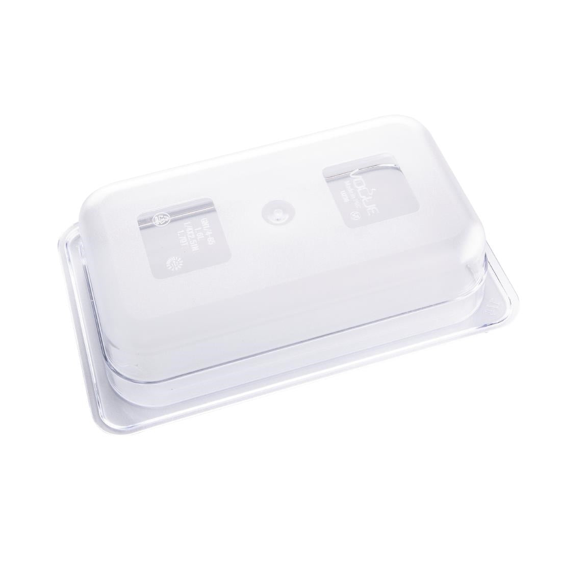Vogue Clear Polycarbonate 1/4 Gastronorm Tray 65mm U236