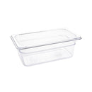 Vogue Clear Polycarbonate 1/4 Gastronorm Tray 100mm U237