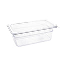 Vogue Clear Polycarbonate 1/4 Gastronorm Tray 100mm U237