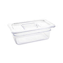 Vogue Clear Polycarbonate 1/4 Gastronorm Tray 100mm U237