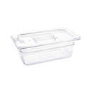 Vogue Clear Polycarbonate 1/4 Gastronorm Tray 100mm U237