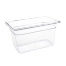 Vogue Clear Polycarbonate 1/4 Gastronorm Tray 150mm U238