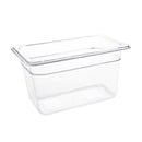 Vogue Clear Polycarbonate 1/4 Gastronorm Tray 150mm U238