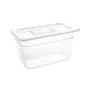 Vogue Clear Polycarbonate 1/4 Gastronorm Tray 150mm U238