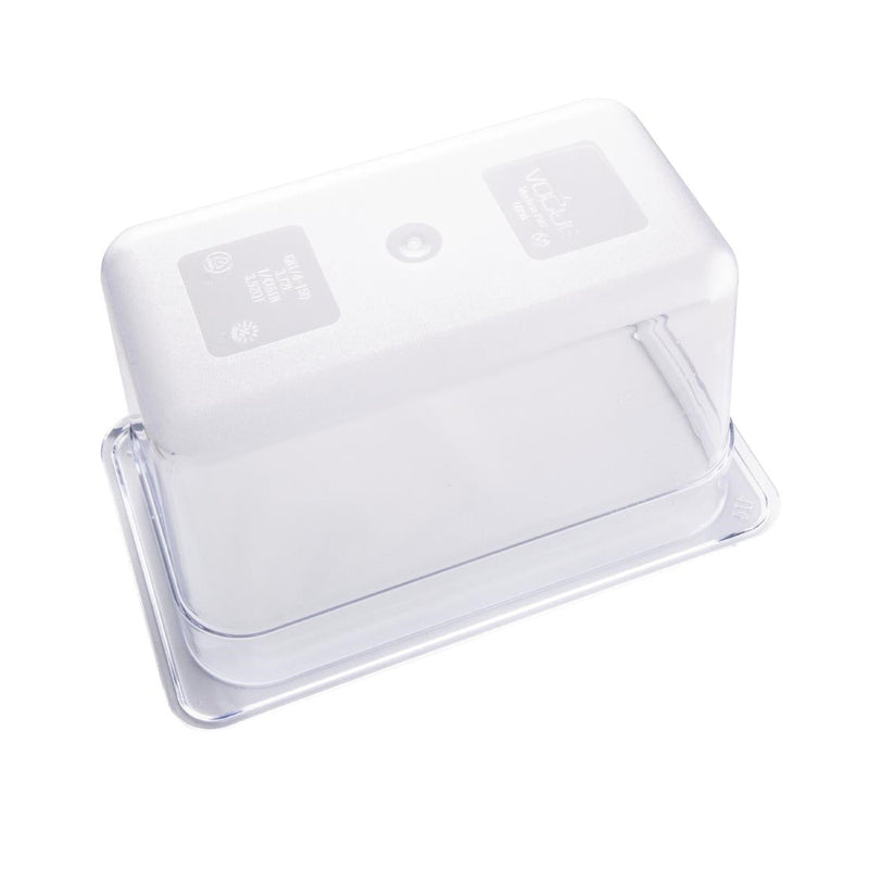 Vogue Clear Polycarbonate 1/4 Gastronorm Tray 150mm U238