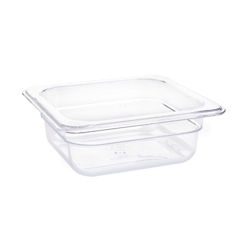 Vogue Clear Polycarbonate 1/6 Gastronorm Tray 65mm U239