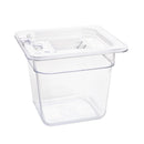 Vogue Clear Polycarbonate 1/6 Gastronorm Tray 150mm U241